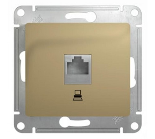 Glossa Титан Розетка компьютерная RJ45 кат.5E  GSL000481K  SE