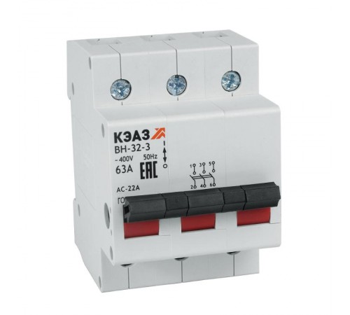 Выключатель нагрузки модульный ВН-32-363-УХЛ3  141640  КЭАЗ