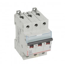 Выключатель автоматический трехполюсный DX3-E 6000 20А C 6кА  407292  Legrand