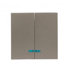 Валенсия лицевая панель выключателя 2-кл. с индикатором 10А кашемир EKF PROxima   ESV10-L-123-40   EKF