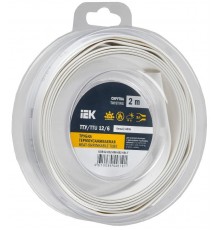Трубка термоусадочная ТТУ нг-LS 12/6 белая (2м/упак) IEK  UDR12-012-006-002-K01-T  IEK