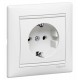 Valena Белый Розетка 1-ая с/з литая  774423  Legrand