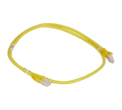 Патч-корд U/UTP 6а PVC 2м жёлт.  051883  Legrand