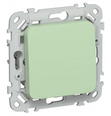 FLITE Выключатель 1-клавишный 10А ВС11-1-0-ФлФ фисташковый  FI-V10-0-10-1-K93  IEK