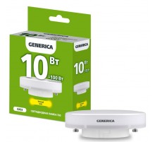 Лампа светодиодная T80 таблетка 10Вт 230В 3000К GX53   LL-T80-10-230-30-GX53-G  GENERICA