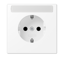 Розетка SCHUKO® с полем для надписи; дюропласт; белый матовый   LS1520NAWWM  Jung