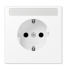 Розетка SCHUKO® с полем для надписи; дюропласт; белый матовый   LS1520NAWWM  Jung