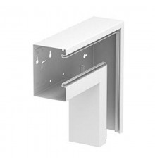 Плоский угол кабельного канала Rapid 80 90x130 мм (сталь,светло-серый) (GS-AFF90130LGR)  6277532  OBO Bettermann