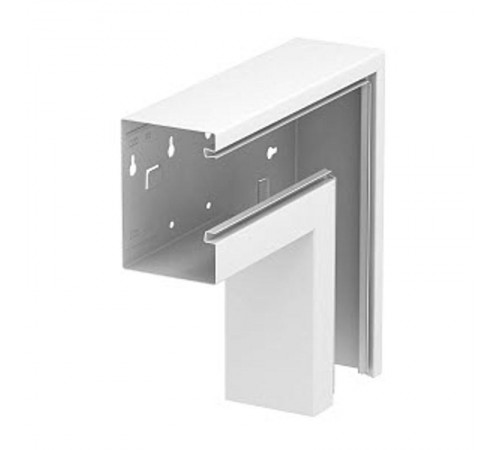 Плоский угол кабельного канала Rapid 80 90x130 мм (сталь,светло-серый) (GS-AFF90130LGR)  6277532  OBO Bettermann