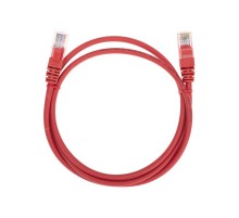 Патч-корд U/UTP, CAT 5e, RJ45-RJ45, 26AWG, LSZH, красный, 1м REXANT  02-0103-1  REXANT