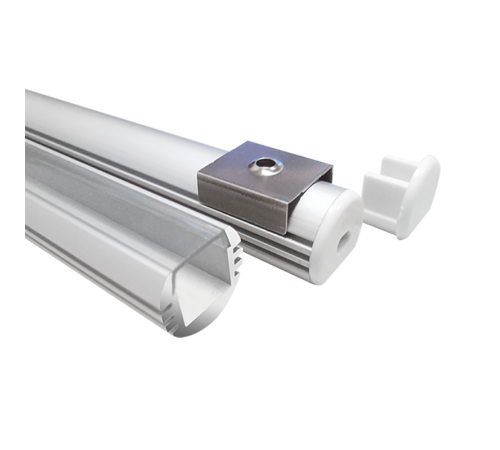 Профиль алюминиевый для светодиодной ленты PAL 1818 круглый анодированный IP20 2м  1009630  Jazzway