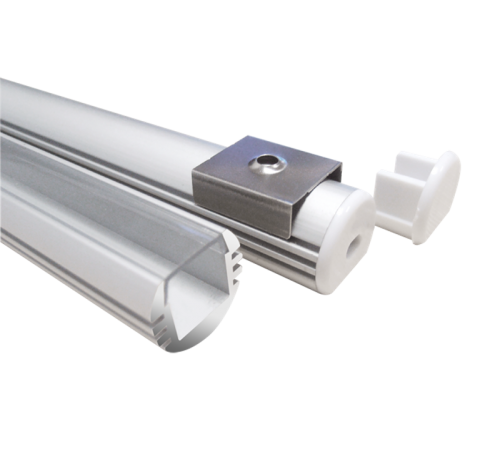 Профиль алюминиевый для светодиодной ленты PAL 1818 круглый анодированный IP20 2м  1009630  Jazzway