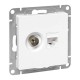 Механизм розетки TV+RJ45 (cat5), белый Эпика EKF  UP1-SOW-TV+RJ  EKF