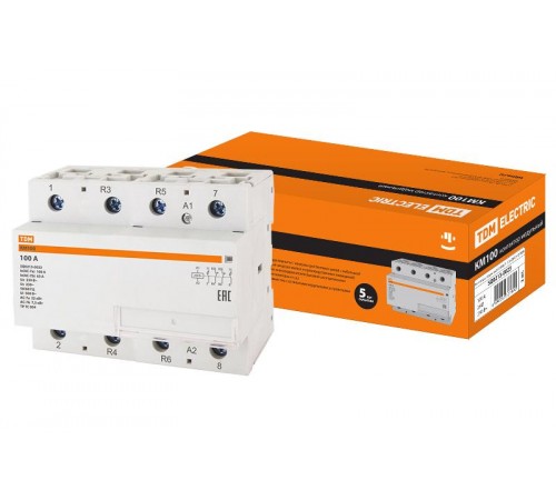Контактор модульный КМ100/4-100 2НО;2НЗ  SQ0213-0023  TDM