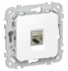 FLITE Розетка компьютерная RJ45 кат.5Е STP РК5е-1-1-ФлБ белый  FI-K11-1-K01  IEK