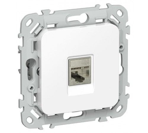 FLITE Розетка компьютерная RJ45 кат.5Е STP РК5е-1-1-ФлБ белый  FI-K11-1-K01  IEK