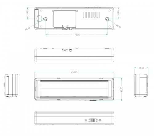 Светильник аварийного освещения непостоянный светодиодный DBA-104-0-20 44LED 6ч IP20 стрелка  Б0044397  ЭРА