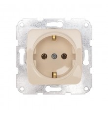 DEA Розетка 1-ая с/з с/у 16А мех. Беж  KR-78-0241  Kranz