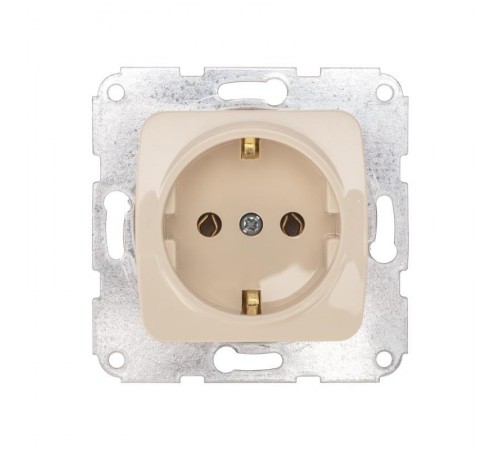 DEA Розетка 1-ая с/з с/у 16А мех. Беж  KR-78-0241  Kranz