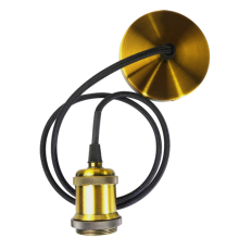 Декоративный патрон с проводом RETRO бронзовый цвет с проводом PLC 01 E27 230V/1M ANTIQUE BRONZE  5012127  Jazzway