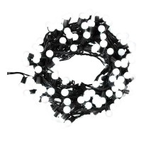 Гирлянда "Мультишарики" 17,5мм, 20 м, черный ПВХ, 200 диодов, цвет белый  303-505  NEON-NIGHT