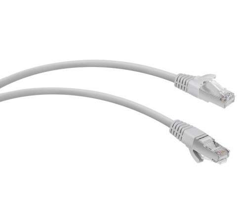 WR-PC-RJ45-FTP-5E-0.3-GY Патч-корд F/UTP, кат., 5е, 2xRJ45, экран.,, серый, LSZH, 0.3м  520162  WRLine