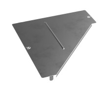 Крышка переходника левого Стандарт INOX (AISI 304) 500х150  PR16.4305  Промрукав