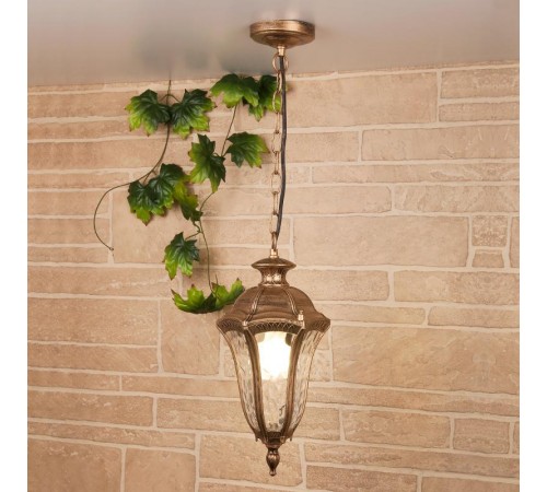 Светильник садово-парковый Draco H черное золото (GL 1010H) подвесной  a043121  Elektrostandard