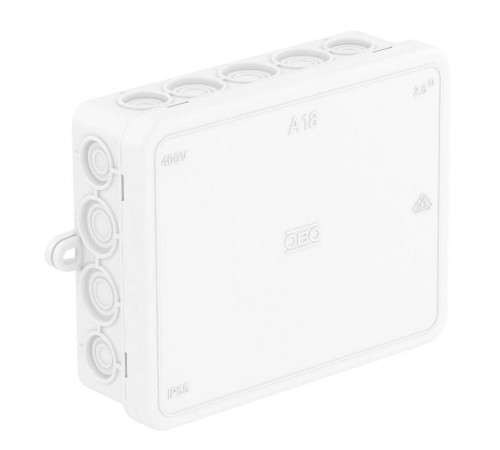 Коробка распределительная A18, 125x100x40 мм, белая (A 18 HF RW)  2000422  OBO Bettermann
