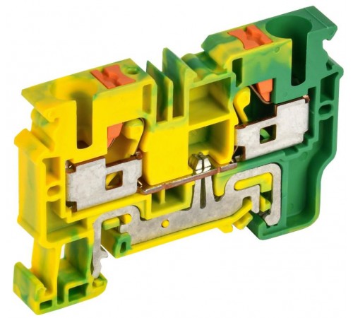 Колодка клеммная CP-PEN земля 10мм2 желто-зеленая  YCT21-00-K52-010  IEK