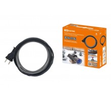 Нагревательный саморегулирующийся кабель "Стоплёд" НСК8-Н с вилкой, на трубу (8м/128Вт)   SQ2510-0004  TDM