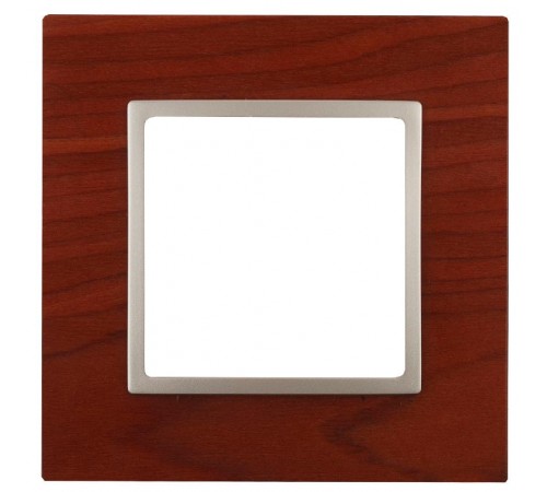 14-5301-08 Рамка на 1 пост, дерево, Эра Elegance, вишня+шамп  Б0034567  ЭРА