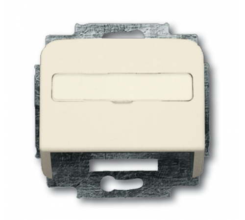 Плата центр. (корпус) с суппортом для комм. разъёмов и цоколей DCS, серия Busch-Duro 2000 SI, цвет сл. кость  1724-0-1002   2CKA001724A1002  ABB