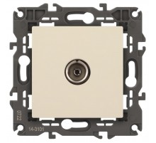 14-3101-02 Розетка TV одиночная, IP20, Эра Elegance, сл.кость  Б0034291  ЭРА