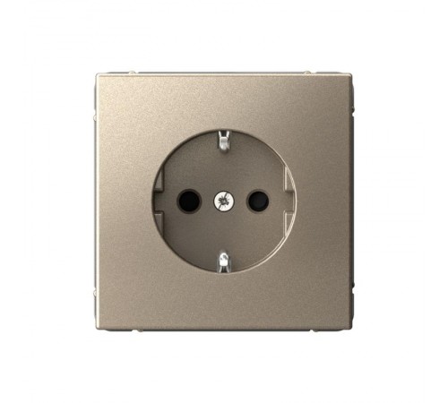 ArtGallery Шампань Розетка с заземлением со шторками, 16А, механизм, быстрозажим. клем.  GAL000545S  SE