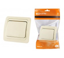 Выключатель 1-кл. 10А сл. кость "Валдай" TDM  SQ1804-0101  TDM