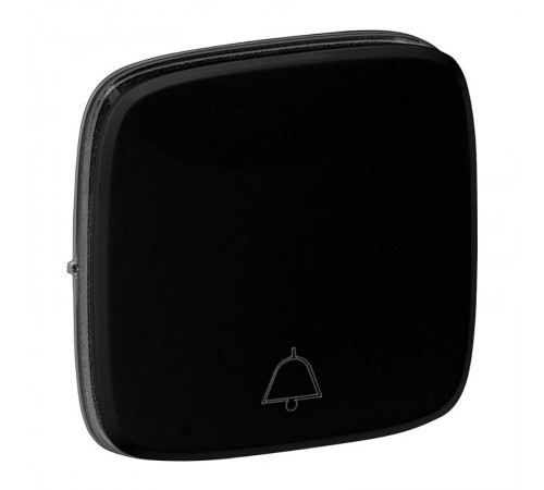 Valena ALLURE Антрацит Клавиша выключателя кнопочного с символом "звонок"  755018  Legrand