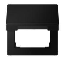 Откидная крышка для устройств 50х50; термопласт; черный матовый  LS990BFKLSWM  Jung
