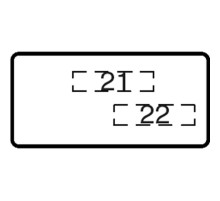 Шильдик MA6-1073 с текстом Off/On  1SFA611930R1073  ABB
