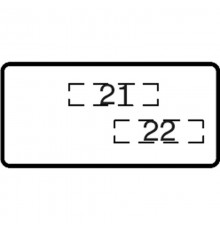 Шильдик MA6-1073 с текстом Off/On  1SFA611930R1073  ABB