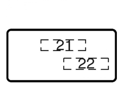 Шильдик MA6-1073 с текстом Off/On  1SFA611930R1073  ABB