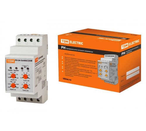 Реле напряжения РН 04-3х400/230В   SQ1504-0008  TDM