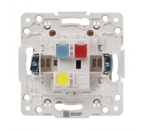 Стокгольм Механизм Выключателя 1-кл. проходного 10А белый PROxima  EYV10-025-10  EKF