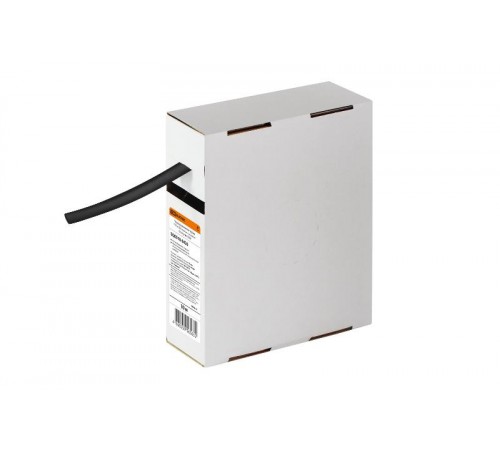 Термоусаживаемая трубка ТУТнг 8/4 черная в коробке (10 м/упак)   SQ0518-0420  TDM