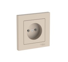 AtlasDesign Песочный Розетка без заземления, 16А, (в сборе с рамкой), быстрозажимные клеммы  ATN001240S  SE