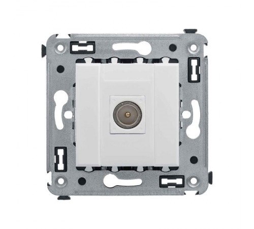 Розетка TV в стену одиночная "Avanti", "Белое облако"  4400503  DKC