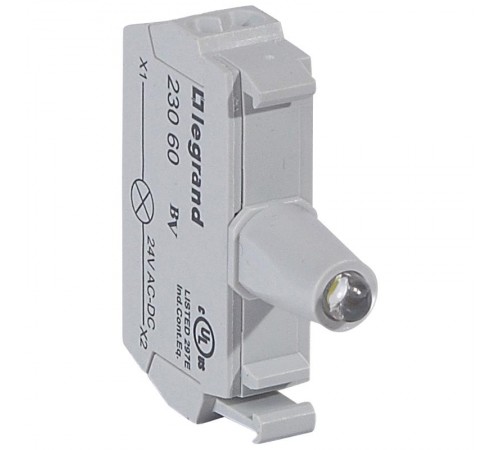 Блок подсветки для индикаторных кнопок и диффузоров - Osmoz - для комплектации - с пружинными клеммами - 24В~/= - белый  023060  Legrand