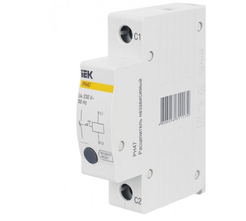 Расцепитель независимый РН47 новая серия на DIN-рейку  MVA01D-RN  IEK