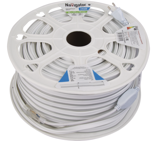 Лента светодиодная NLS-2835B92-9-IP67-220V-NEONLED 9Вт 220В синий/голубой IP67 20м  71931  Navigator