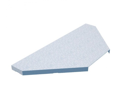 Крышка ответвителя Т-образного 200(80/100)  KTU200(80/100)  КМ-профиль